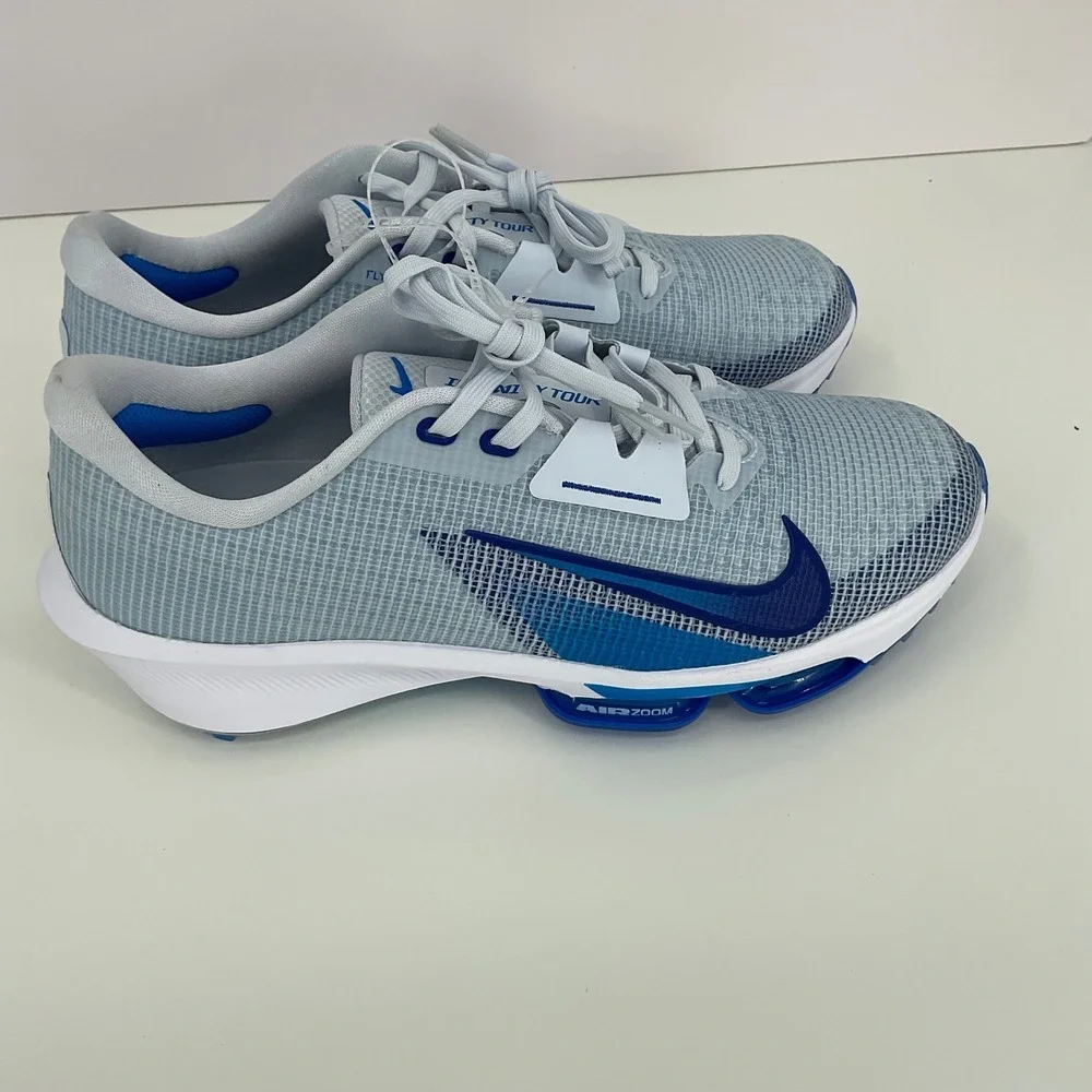 Nike‎ Air Zoom Infinity Tour Next% Golf Shoes Men's US 9.5 Light Blue White